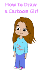 Drawings for girls easy and simple. How To Draw A Cartoon Girl How To Draw Easy