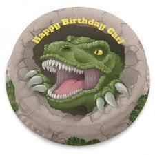 Asda cakes are extremely affordable, with prices that range from £1.75 to £16.00. Bakerdays Personalised Dinosaur Birthday Cakes Bakerdays