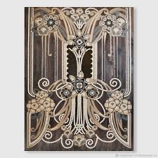 If you like your interiors sophisticated with a bit of flashiness, art deco decor may be just the ticket for you. Decorative Painting For Interior Flowers With Pearls In Art Deco Style Kupit Na Yarmarke Masterov Jadvwcom Pictures Moscow