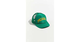 Urban Outfitters Picasso Trucker Hat In Green For Men Lyst