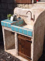 モルタル造形ガーデンシンク シャビー ミズムラデザイン フレンチカントリースタイル ガーデンシンク フレンチカントリースタイル モルタル