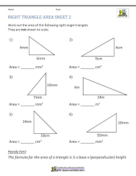 Explore this assortment of the area of triangles worksheets to elevate the practice of students in grade 5 through high school. Area Of Right Triangle Worksheets