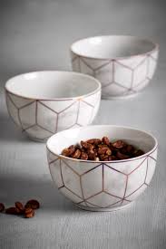 Next Set Of 3 Rose Gold Marble Effect Dip Bowls White Rose Gold Kitchen Rose Gold Marble Gold Kitchen Accessories