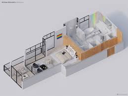 Planta de casa térrea de luxo, com 3 quartos (uma suíte com closet), garagem para 2 carros, cozinha, despensa, sala de tv, sala de estar com bar, lavabo, escritório, varanda, piscina, ducha, quarto de empregada, lavanderia e edícula com churrasqueira. Homeadvisor Mostra Como Sao Os Quartos Das Celebridades Com Plantas 3d Hypeness Inovacao E Criatividade Para Todos