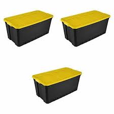 Collapsible storage bin (no lid). 17 5 Gallon66l Storage Bins With Lids Meetmiss Polyester Cotton Fabric Clear For For Sale Online Ebay