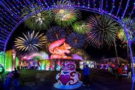 花莲太平洋灯会登场花鼠来宝耀眼星空迎宾 fair grounds grounds ferris wheel