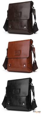 Men Business Pu Casual Male Messenger Shoulder Crossbody Bag Briefcase Men S Bags From Luggage Bags On Banggood Com Mens Business Casual Bag Shoulder Bag Men Messenger Bag Men