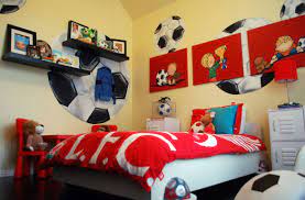 30 sports themed bedroom decor. Really Fun Sports Themed Bedroom Ideas Home Soccer Atmosphere Wonderful Life Scenes Dream Master Bedrooms Modern With Fireplace Fancy Kitchens Contemporary Rooms Apppie Org