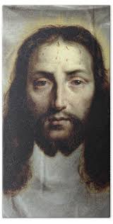 The Shroud of Saint Veronica Bath Towel