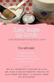 Easy Sugar Lip Scrub Recipe For Kissable Lips With Peppermint Oil Lip Scrub Recipe Sugar Lip Scrub Lip Scrub