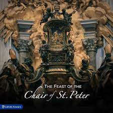 chair of peter roman church catholic answers catholic