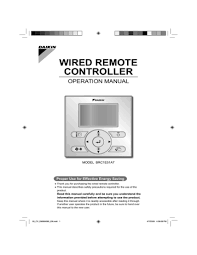 103 free daikin remote control manuals (for 67 devices) were found in bankofmanuals database and are available for downloading or online viewing. Daikin Brc1e51a7 User Manual Manualzz