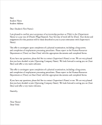 K.d narang director bangalore eye hospital 18th main, 2nd stage bangalore 560008. Free 10 Sample Internship Acceptance Letter Templates In Pdf Ms Word Pages Google Docs