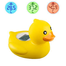 When it is boiling in the summer, it's tempting to cool off your little one with a bath. Jaok Baby Bath Thermometer Bath Water Temperature Digital Room Thermometer Afety Rubber Duck Floating Thermometer Toy For Bathtub With Smart Led Warning Alarm Buy Online In Belize At Belize Desertcart Com Productid 219229874