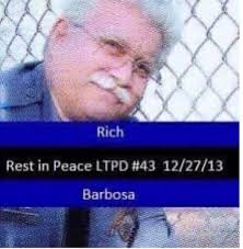 Tribute to Richard Barbosa, Lacey Township Police Officer