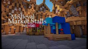 See how it is made! Minecraft Medieval Market Stalls Tutorial Youtube