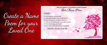 Love Name Poem Make An Acrostic Name Poem For Your Love