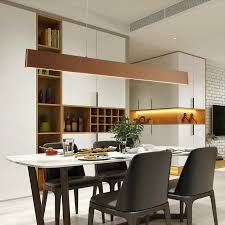 These forty pendant lights bring a glow to your table and a focal point to your dinner party. Baecere Minimalist Contemporary Long Strip Pendant Lamp Light Atelier