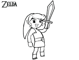Zelda botw guardian (no colors). Free Printable Zelda Coloring Pages For Kids