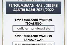 Maybe you would like to learn more about one of these? Smp Syubbanul Wathon Tegalrejo