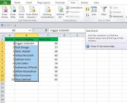 Cara pertama mengurutkan tanggal di microsoft excel paling cepat. 3 Cara Mudah Mengurutkan Nama Di Excel