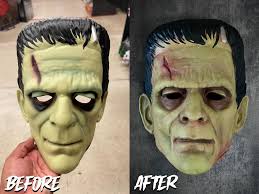 Finished this Trapper mask from Dead by daylight. N4max, acrylic paints.