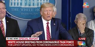 The white house has blocked dr. Dr Anthony Fauci Did A Facepalm During Trump S Coronavirus Briefing