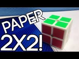 How To Make A Fully Functional Paper 2x2x2 Rubik S Cube Rubiks Cube Rubicks Cube Rubix Cube