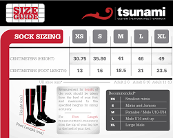 Size Charts Tsunami Sport