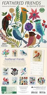 Feathered Friends 2021 Wall Calendar In 2020 Wall Calendar Watercolor Bird Bird Illustration