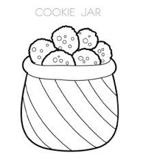 Have your child think about his sense of smell with this. Cookie Coloring Pages Playing Learning