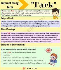 Fark Meaning How Do You Define The Slang Term Fark 7esl Internet Slang English Vocab Learn English