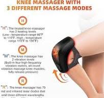 iKeener Kabelloses Kniegelenk-Massagegerät, Intelligente Vibrationsmassage  und Airbag Kompression Massage, Tiefe Hitze für Kniegelenk ...