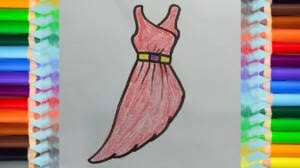 Easy pictures for kids to draw. How To Draw Dress Designs Step By Step