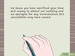 Cancelling wedding letter to vendor / 41 professional cancellation letters gym insurance contract more : 4 Ways To Write A Cancellation Letter Wikihow