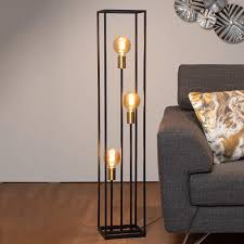 Moderne Stehlampe Ruben Von Lucide Schwarz Stehlampe Wohnzimmer