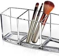 T&F Kosmetik Organizer Acryl - Transparente Make-up Pinsel Box Für  Schminkutensilien