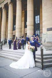 Mark And Katies Incredible Memorial Day Weekend Wedding In Buffalo Ny Our Brilliant Blue Three Piece Suits Were The Perfect Compliment The Bridesmaids Deep