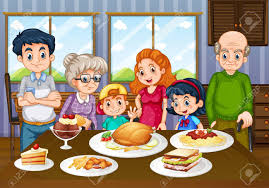 | view 233 kid room illustration, images and graphics from +50,000 possibilities. Family Having Meal Together In Dining Room Illustration Royalty Free Cliparts Vectors And Stock Illustration Image 73505614