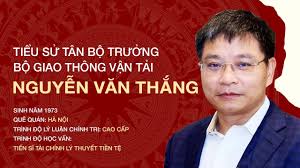 Tiểu sử tân Bộ trưởng Giao thông vận tải Nguyễn Văn Thắng
