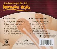 southern gospel hits vol 1 karaoke cd