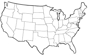 Esta é a versão para impressão de estados unidos. Precise United States Map Without Names Us State Silhouettes United States Map 1860 Blank The Map With No N Mapa Dos Estados Unidos Mapa Eua Estados E Capitais