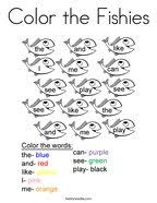 They follow the same pattern so that you can easily check off when students have mastered every 20. Sight Words Coloring Pages Twisty Noodle