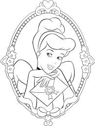 Beautiful Princess Cinderella Coloring Page Cinderella Coloring Pages Disney Princess Coloring Pages Cartoon Coloring Pages