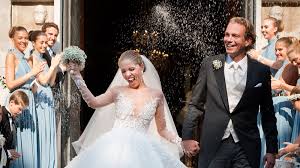 Austrian pop star victoria swarovski just tied the knot with her fiance, investor werner mürz in trieste, italy, and her wedding gown would put any disney princess to shame. Victoria Swarovski Million Dollar Wedding Dress