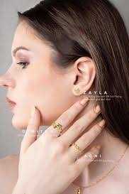 Agni Ring (925 Sterling Silver with 18K Gold Plating)