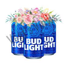 Excited To Share This Item From My Etsy Shop Floral Beer Cans Png File Bud Light Sublimation File Instant Download Bud Light Bud Light Can Cricut Crafts