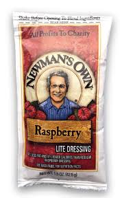 Red wine vinegar, water, sugar, canola oil, corn syrup, less than 2% of: Amazon Com Newman S Own Lite Raspberry Vinaigrette Dressing 1 5 Oz Packets Pack Of 25 Portion Control Grocery Gourmet Food
