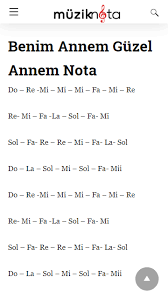 Benim Annem Guzel Annem Notalari Anne Piyano
