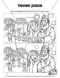 Download or print this amazing coloring page: Jesus As A Child Kids Spot The Difference Kids Spot The Difference